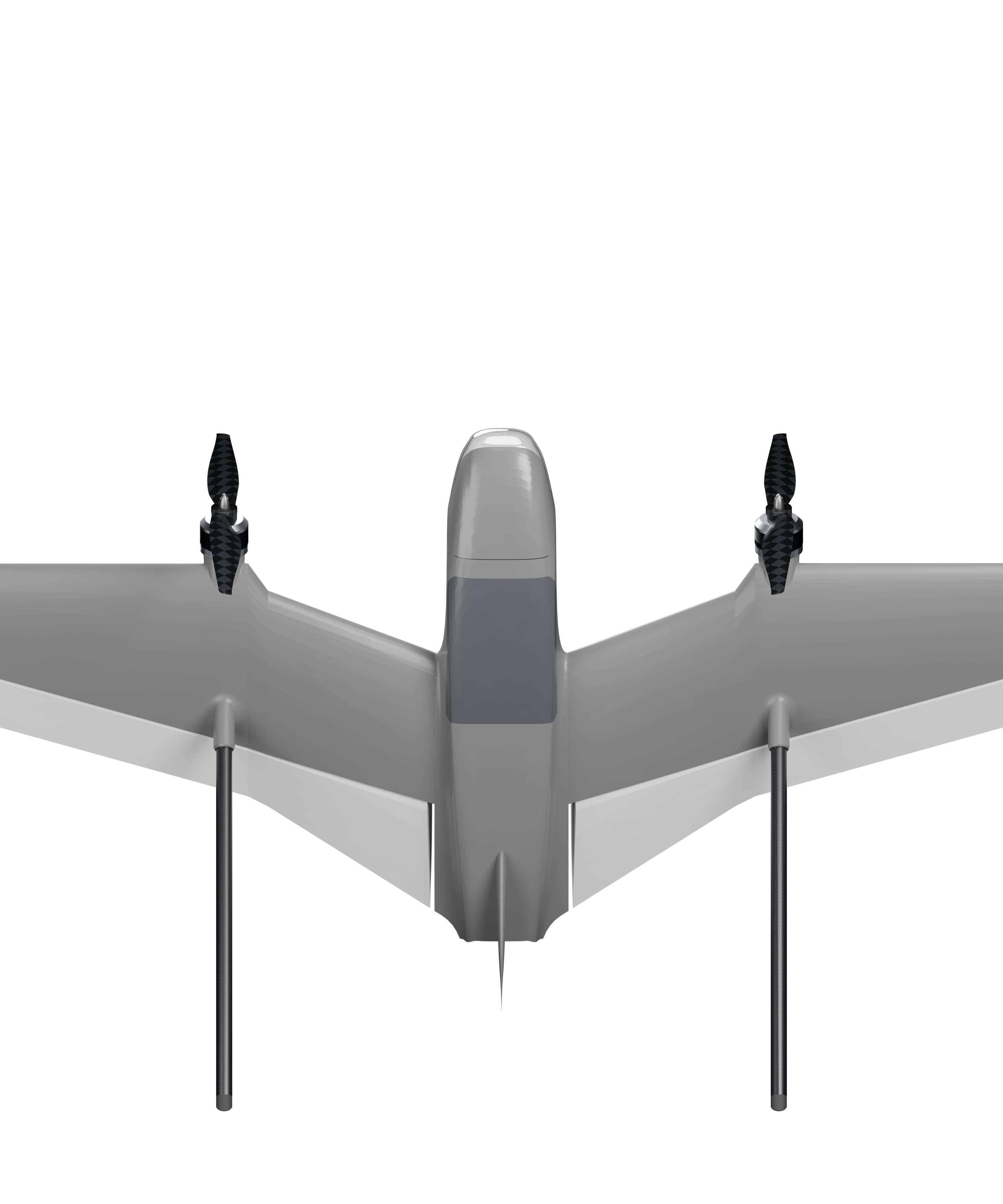 T-BAT rear view with balanced propellers