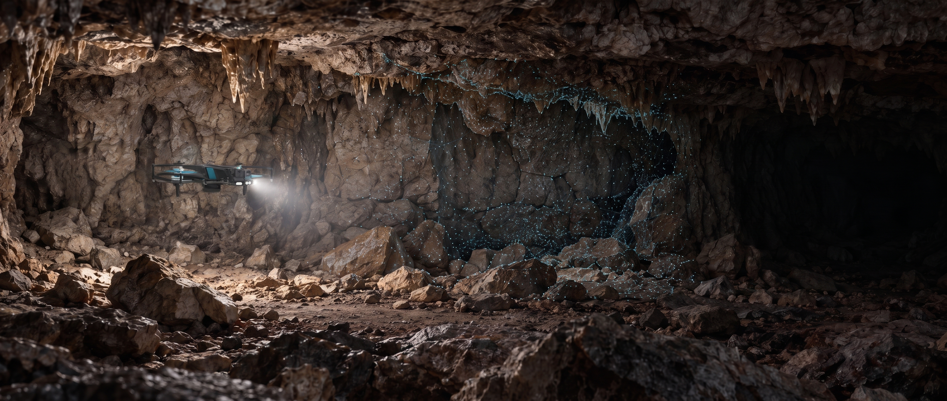 FENIx navigating and mapping a cave without GPS